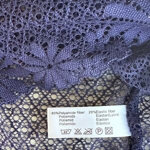 Rose Girl, Lace Top Navy Blue Size: S/M